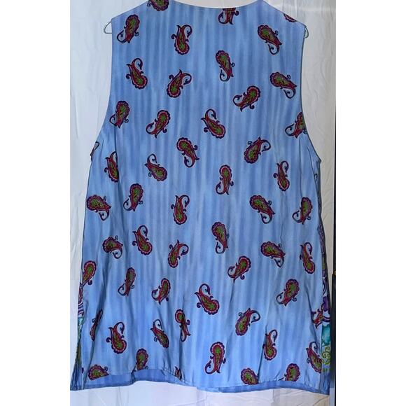 Vintage Maggie Sweet Petite Long Vest Sz lARGE - Picture 4 of 4